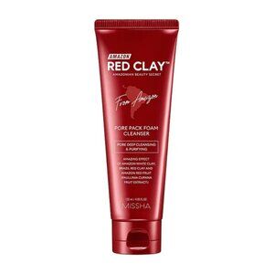 NEW Missha Amazon Red Clay Pore Pack Foam Cleanser | 120ml